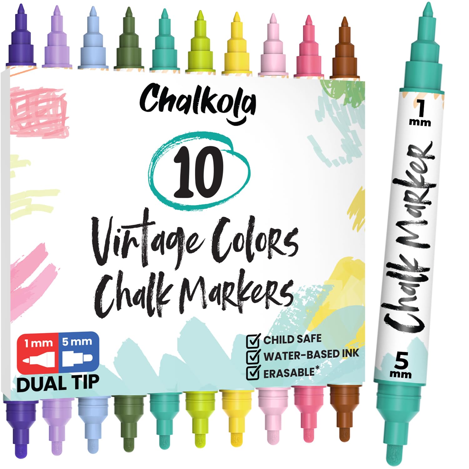 Chalkola Chalk Markers, 10-Pack