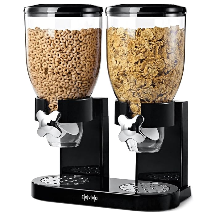 Zevro Indispensable SmartSpace Dual Dispenser (Black/Chrome)